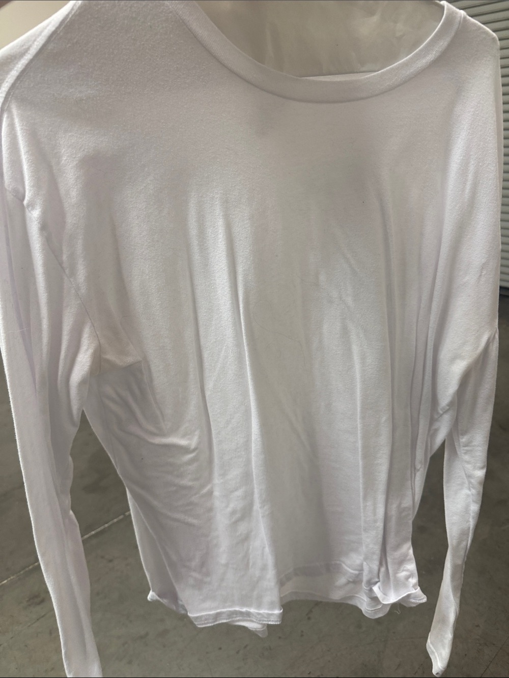 Men's White Long-Sleeve Crewneck Shirt - Minimal Everyday Tee